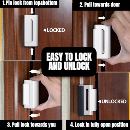 Elariom Smart Door Reinforcement Lock – 800 lbs Protection