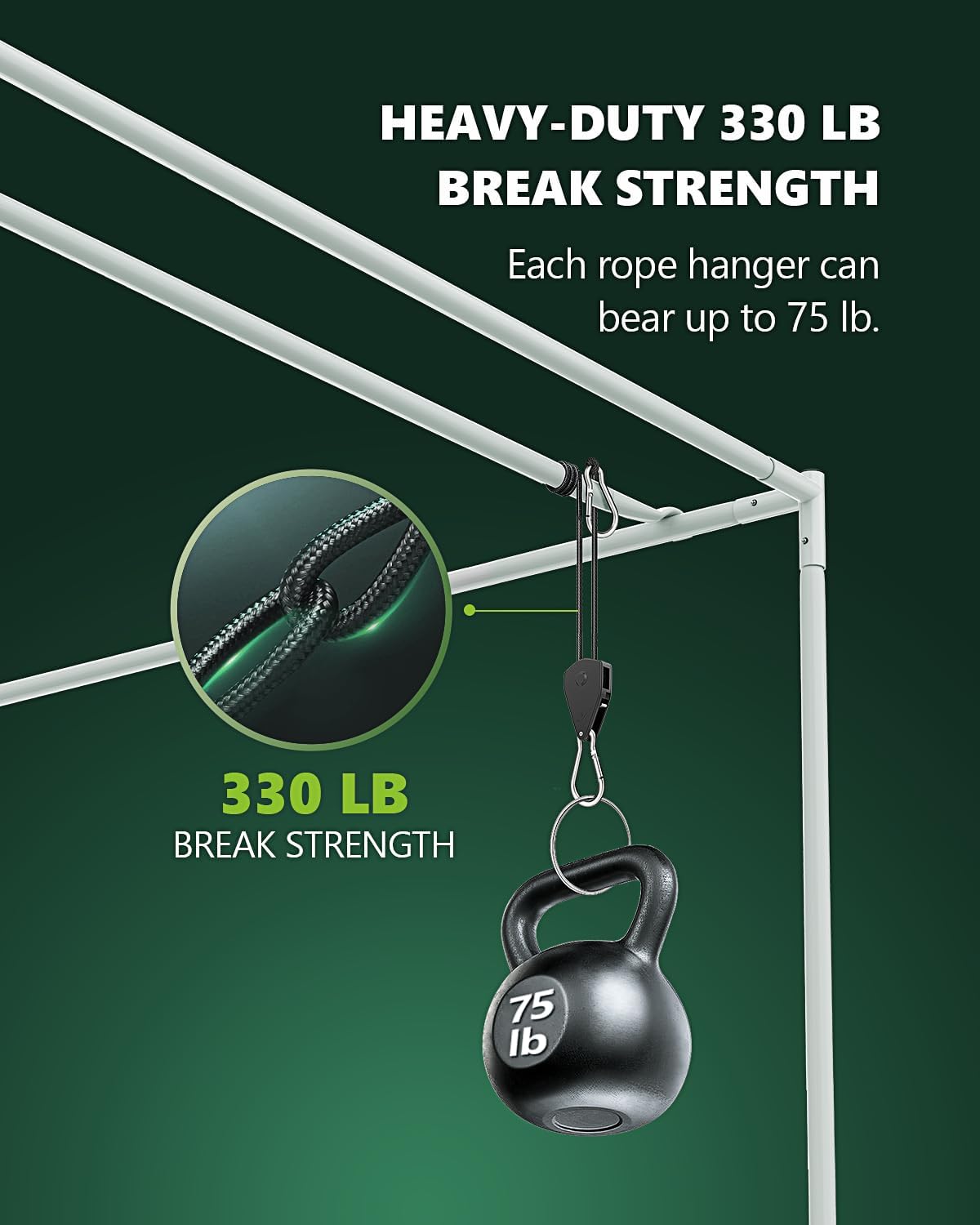 Elariom GravityLock™ Adjustable Rope System