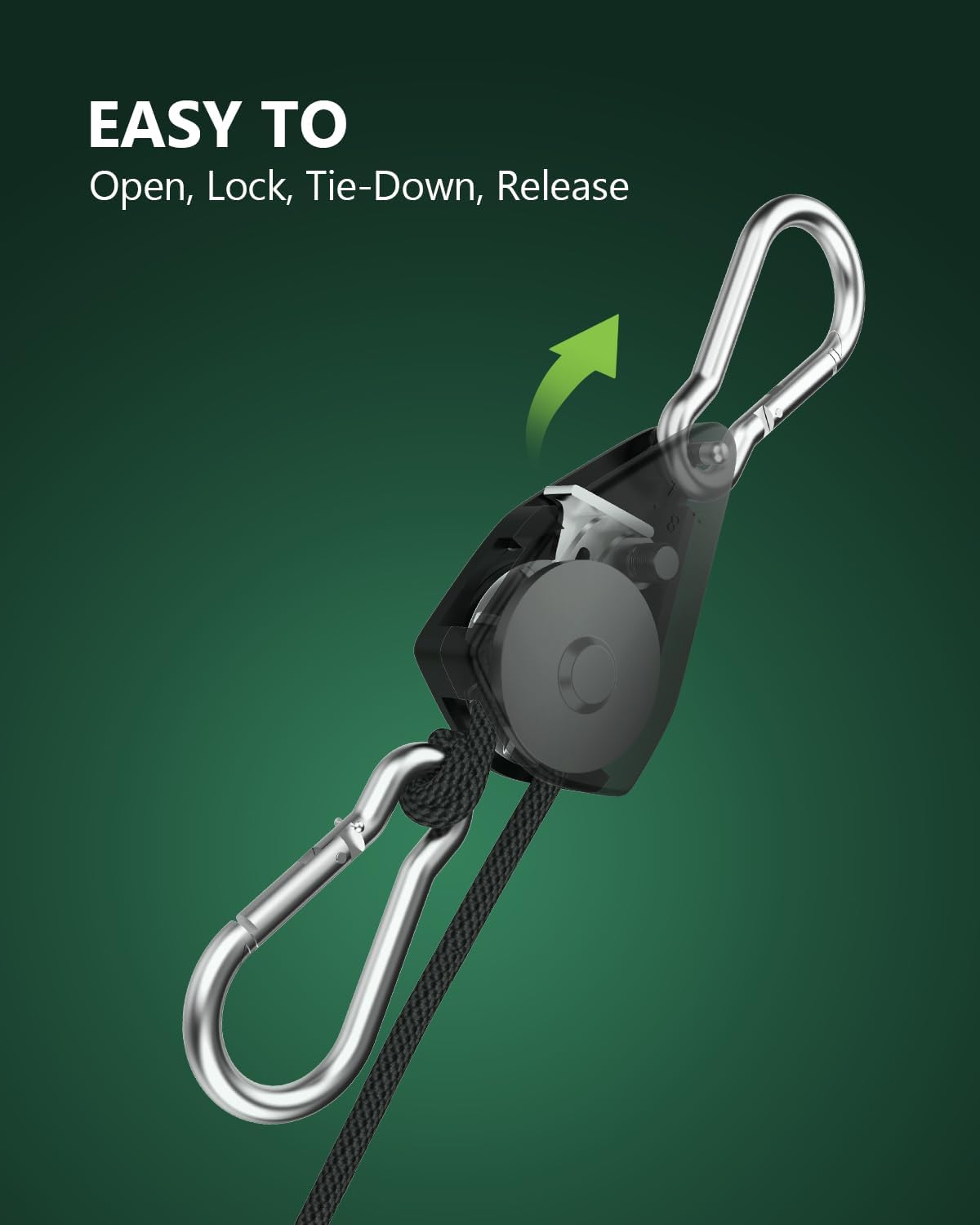 Elariom GravityLock™ Adjustable Rope System