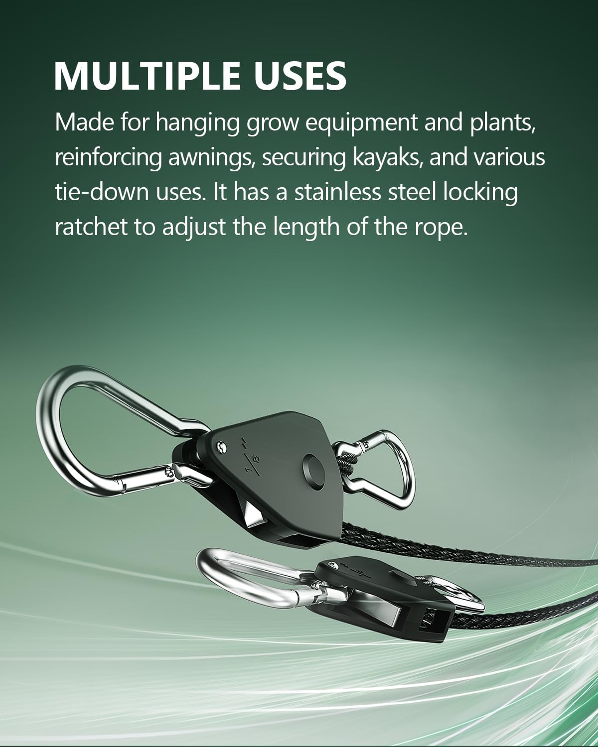 Elariom GravityLock™ Adjustable Rope System